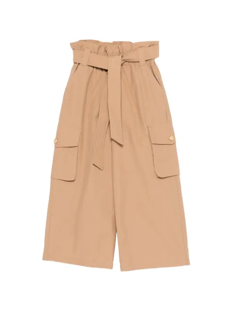 Balmain Kids flap-pocket belted trousers