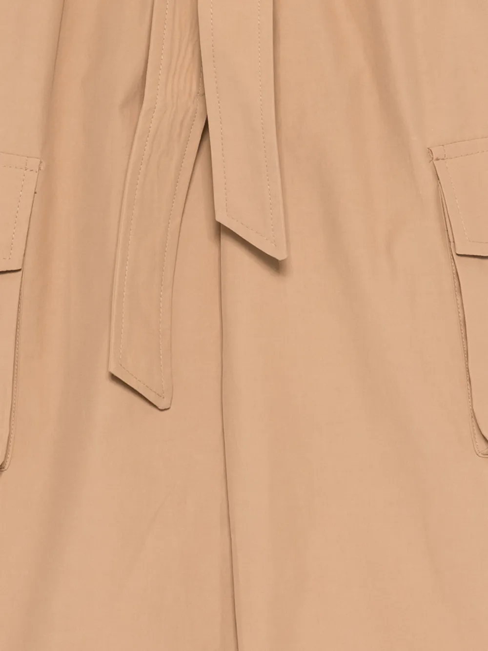 Balmain Kids Broek met klepzak en ceintuur Bruin