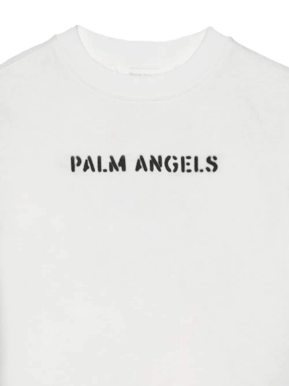 Palm Angels Kids T-shirt met logo Wit