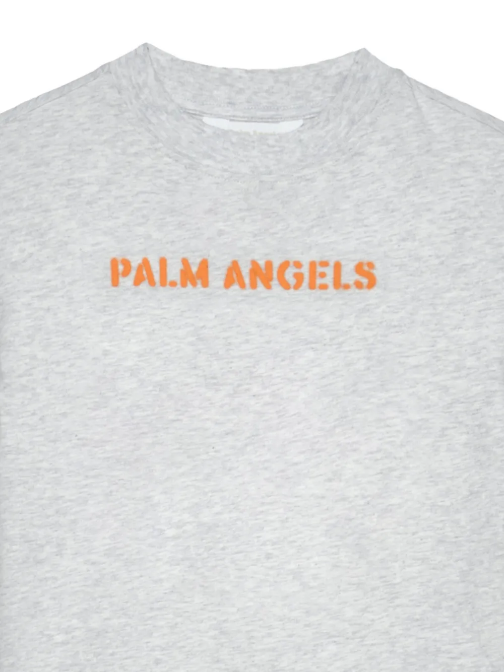 Palm Angels Kids T-shirt met logo Grijs