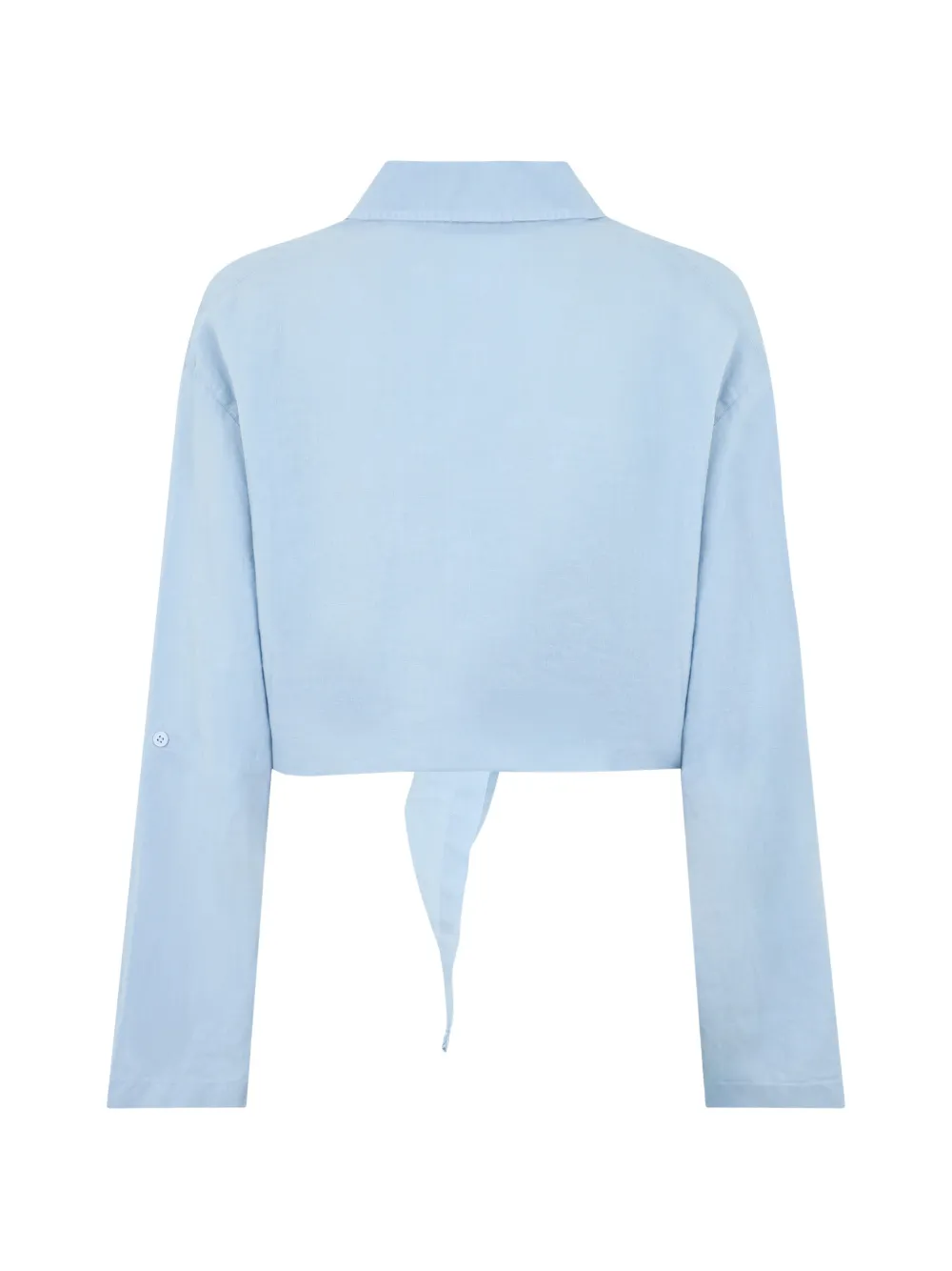  Lois Jeans Tie Front Blouse - Blue 