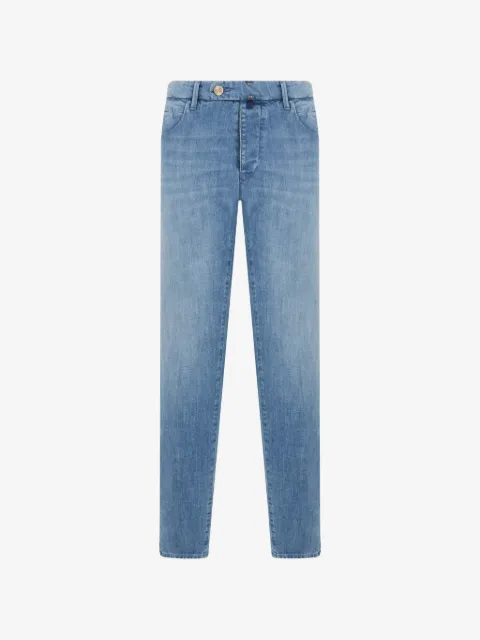 slowear faded-effect straight-leg jeans
