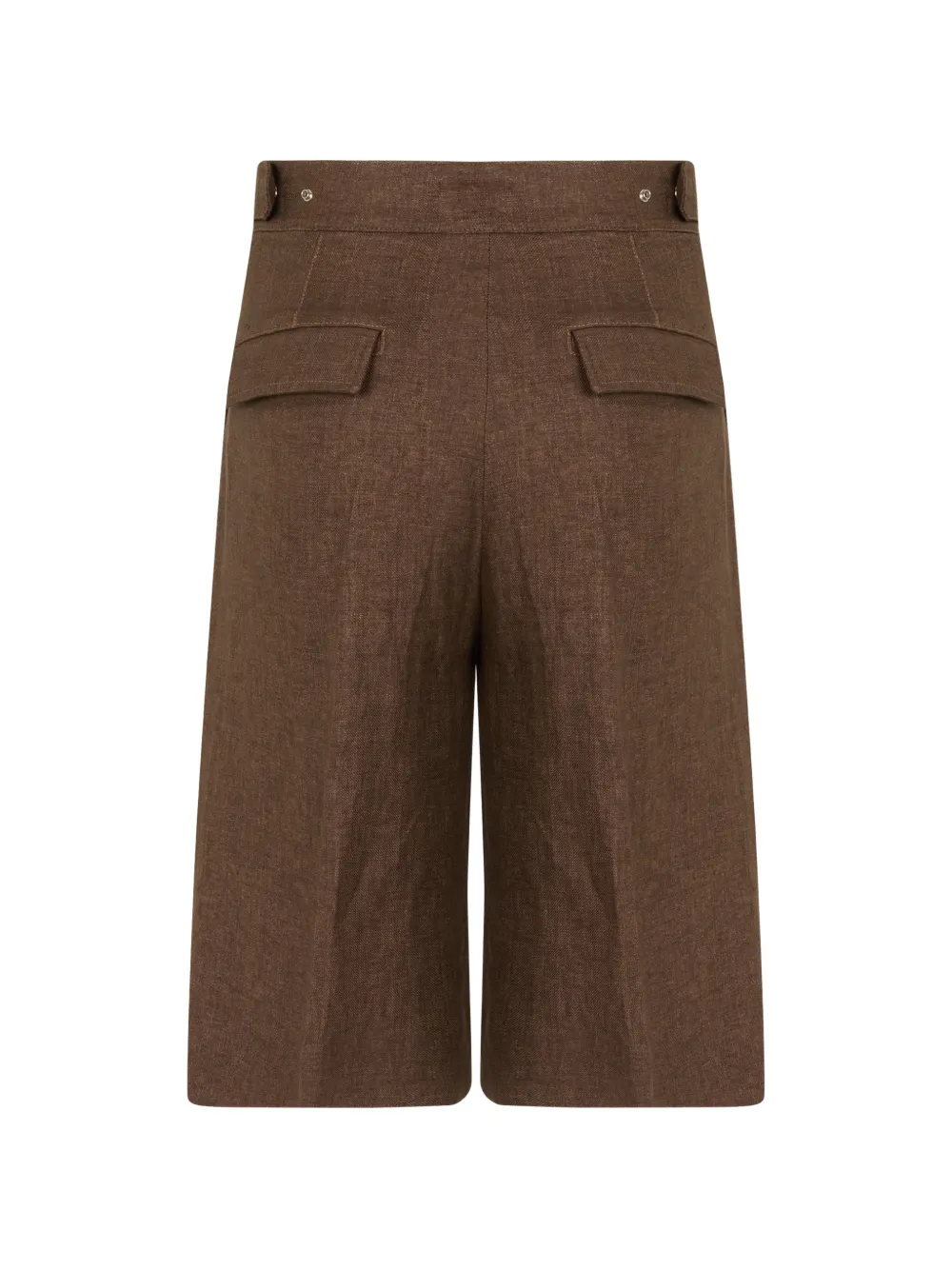 slowear Geplooide shorts met wijde pijpen Bruin