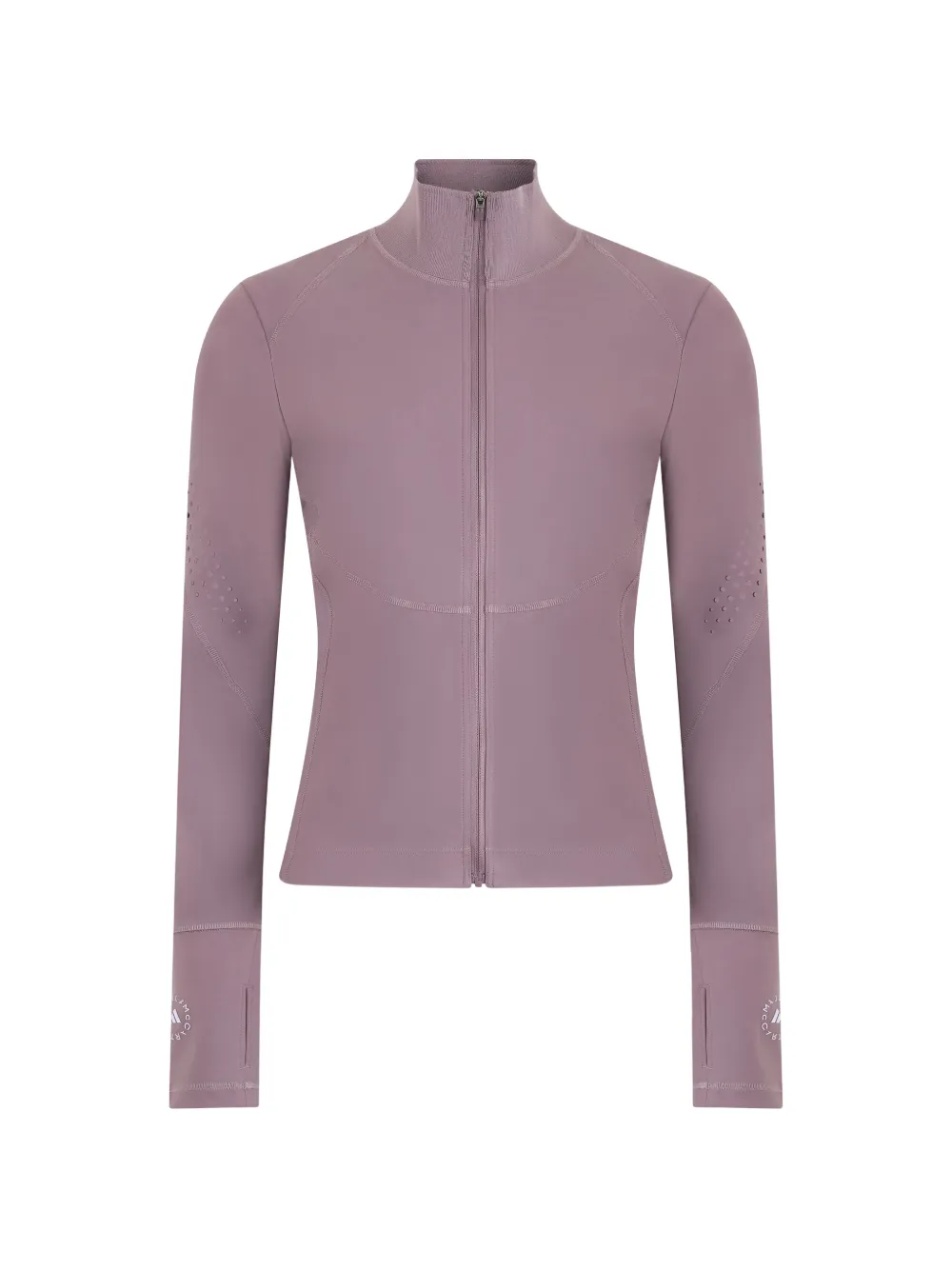 adidas by Stella McCartney perforated zip-up jacket - Violett