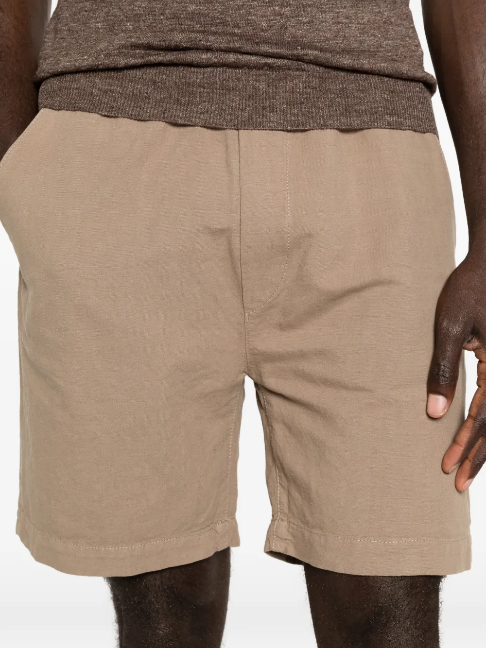 Drykorn Sayo shorts met elastische taille Beige