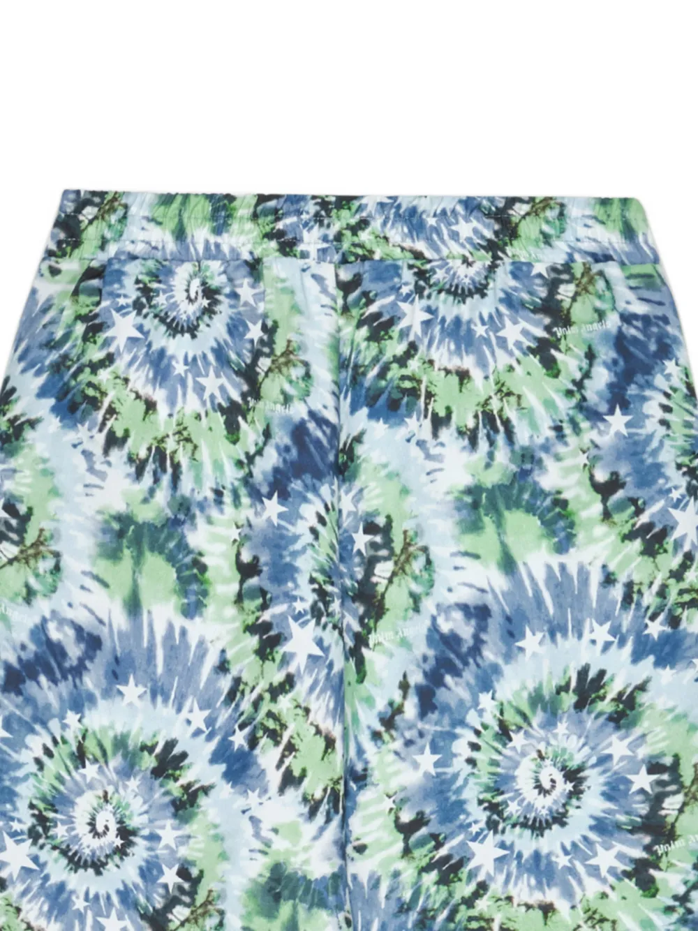 Palm Angels Kids Shorts met tie-dye print Blauw