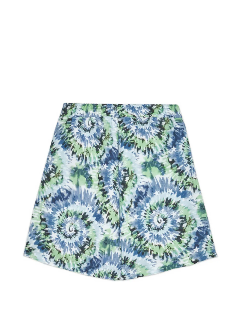 Palm Angels Kids Shorts met tie-dye print Blauw