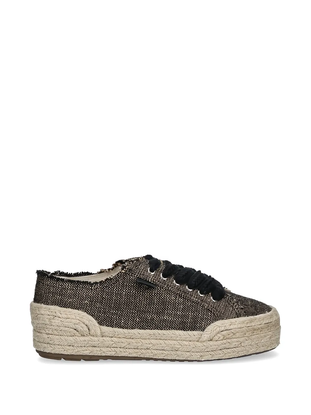 EMU AUSTRALIA Ellery 2.0 frayed lace-up espadrilles - Nero