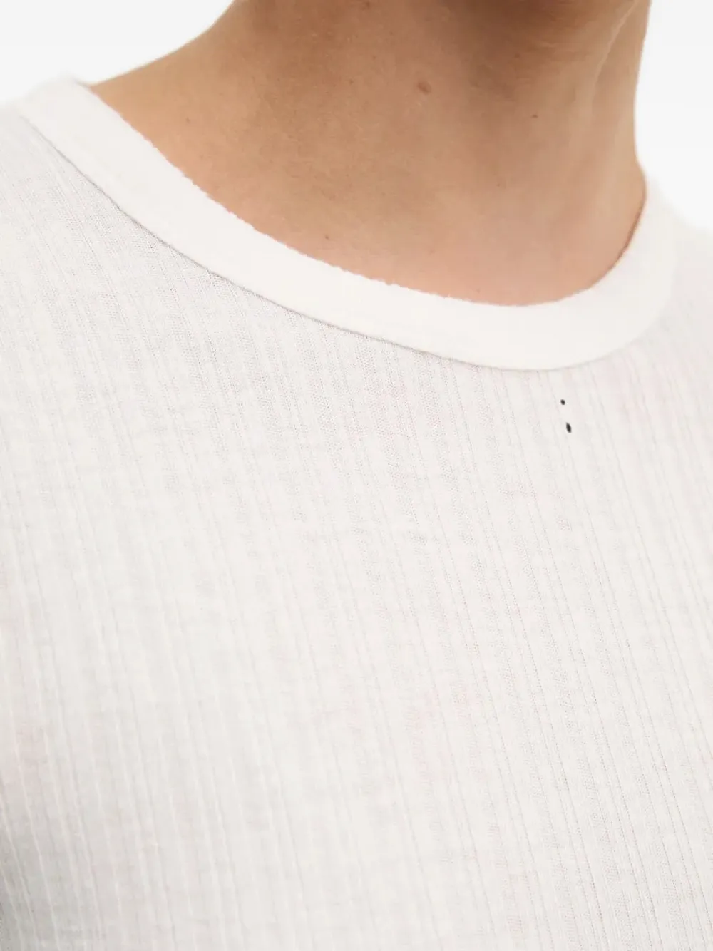 Drykorn Geribbeld T-shirt Beige