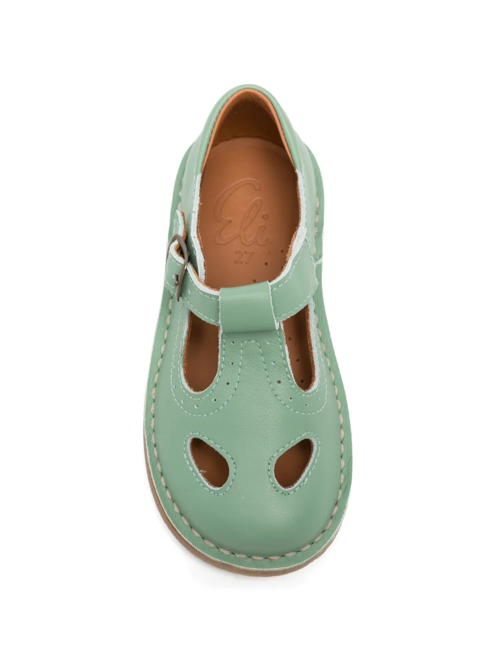 Eli1957 Elena sandalen met gesp Groen