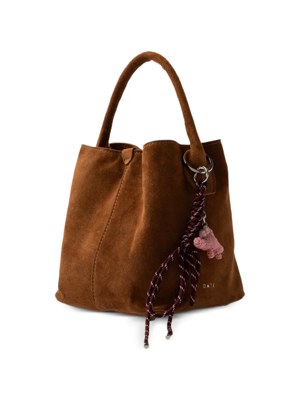  D.a.t.e. Charm Leather Shoulder Bag - Brown 