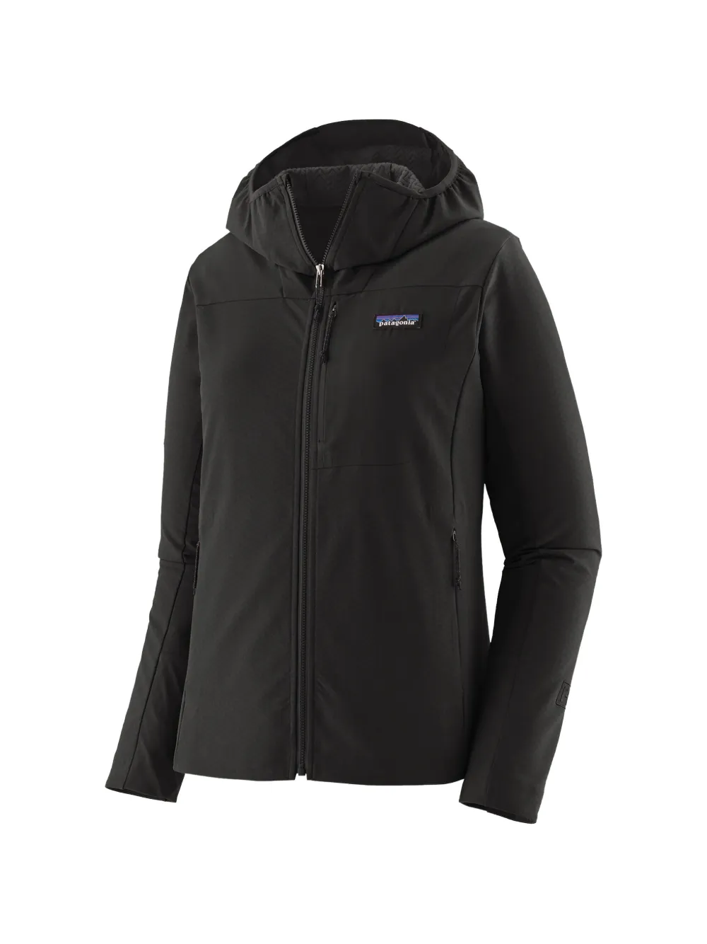Patagonia R1 CrossStrata hooded zip-up jacket - Schwarz