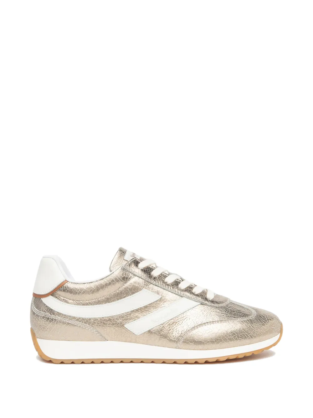 NERO GIARDINI metallic low-top sneakers Goud