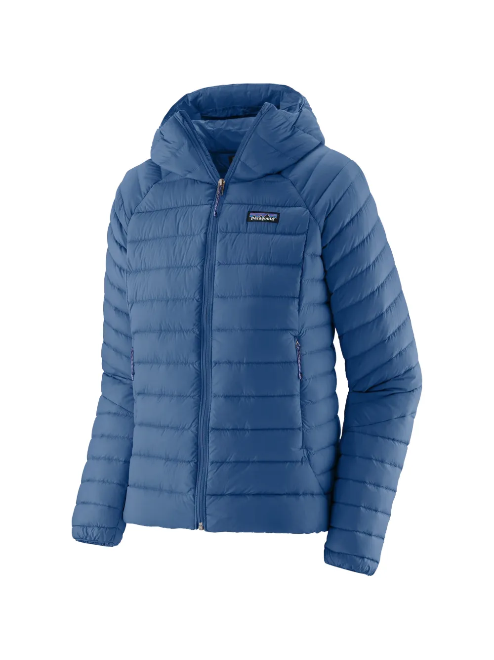 Patagonia hooded quilted jacket - Blu
