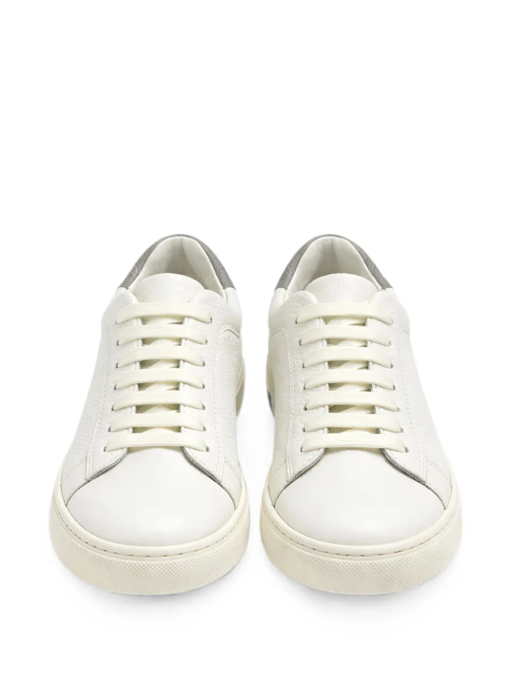 Doucal's lace-up leather sneakers Wit