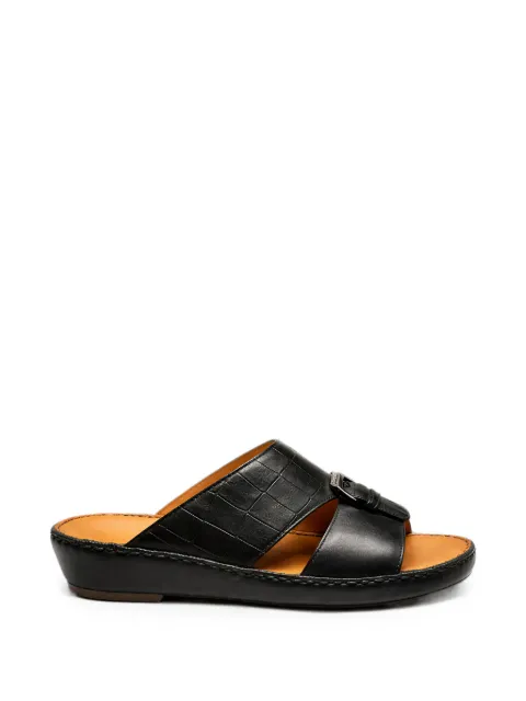Doucal's croc-effect buckle-fastening sandals
