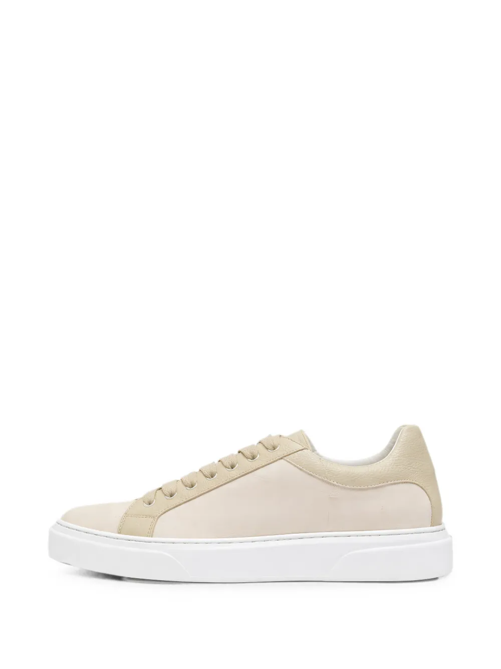 Pal Zileri panelled leather-trim sneakers - Toni neutri