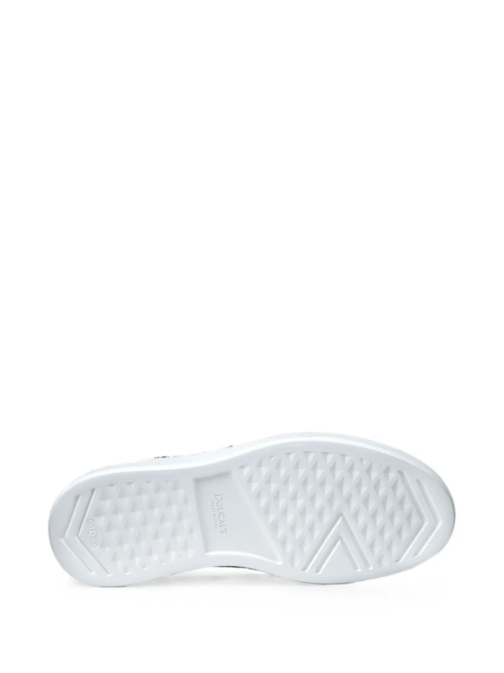 Doucal's perforated-detail leather sneakers Wit