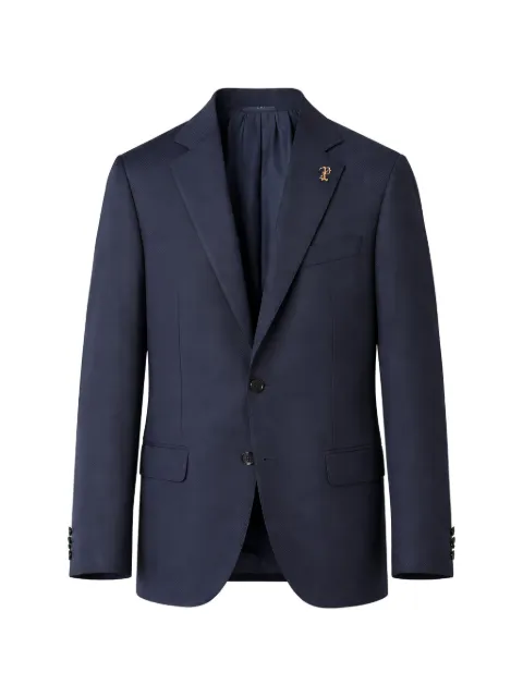 Pal Zileri logo-pin single-breasted jacket