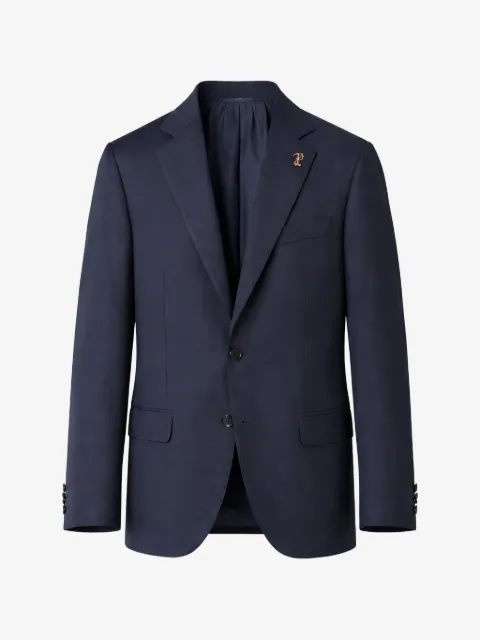 Pal Zileri logo-pin single-breasted jacket