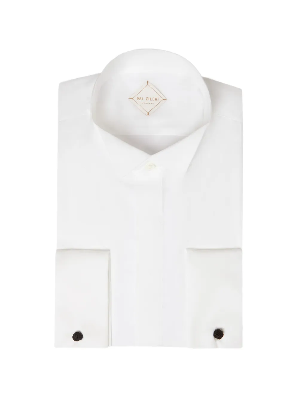 Pal Zileri Camicia con colletto a fascia - Bianco