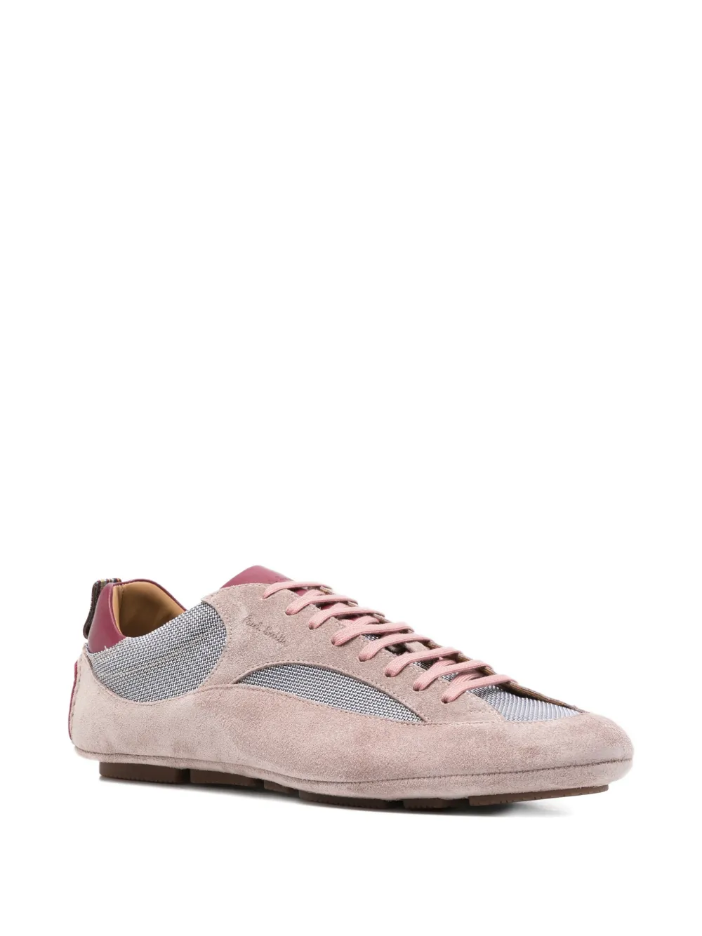 Paul Smith Suède leren sneakers met vlakken Roze