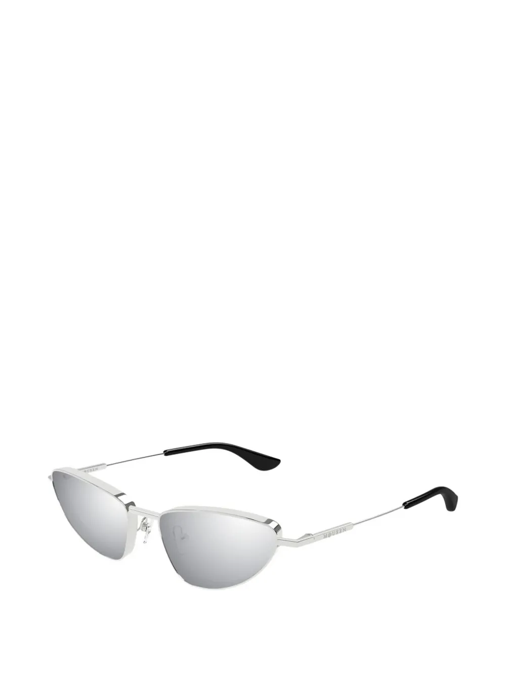 Alexander McQueen Zonnebril met cat-eye montuur Zilver