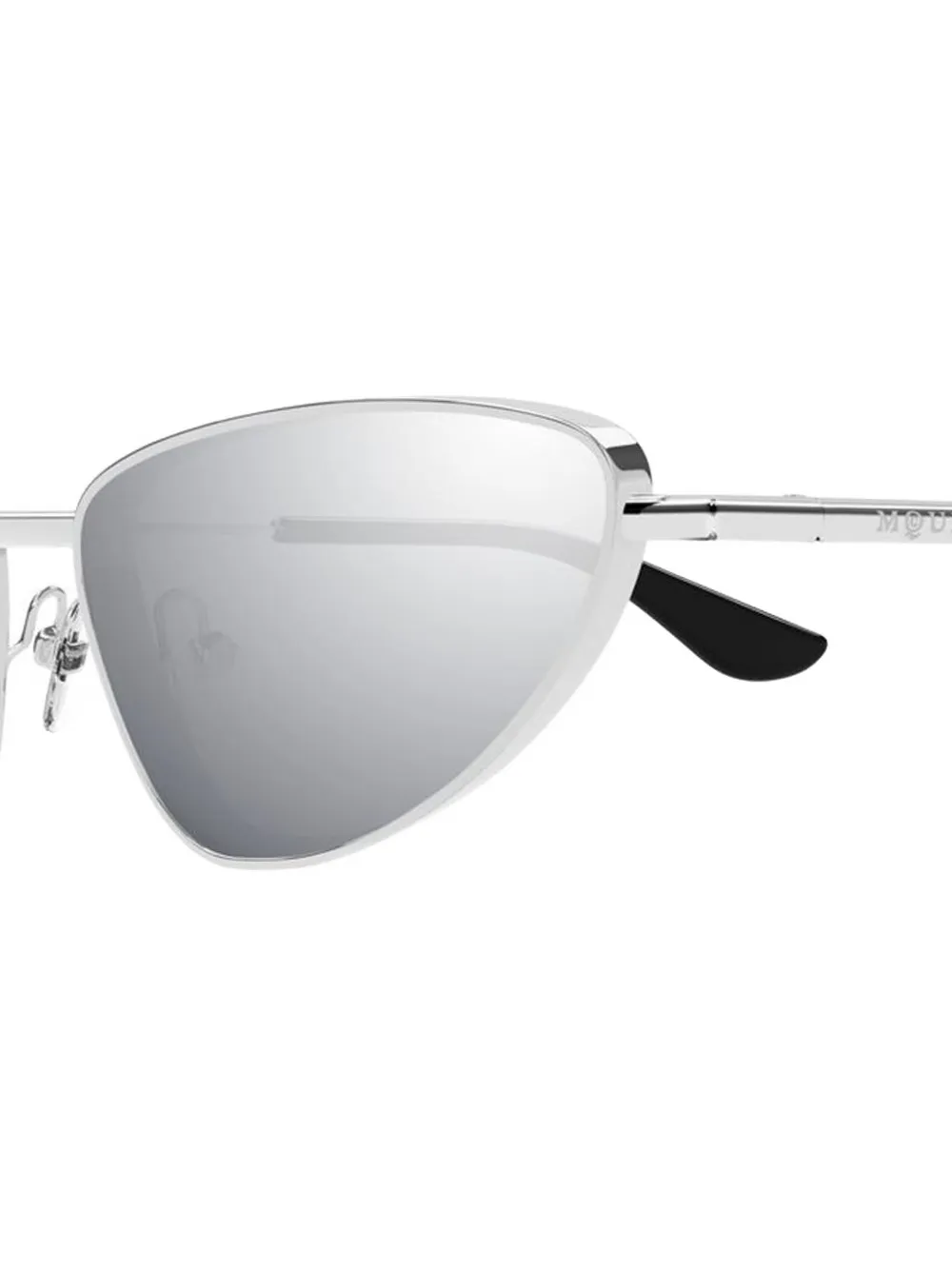 Alexander McQueen Zonnebril met cat-eye montuur Zilver