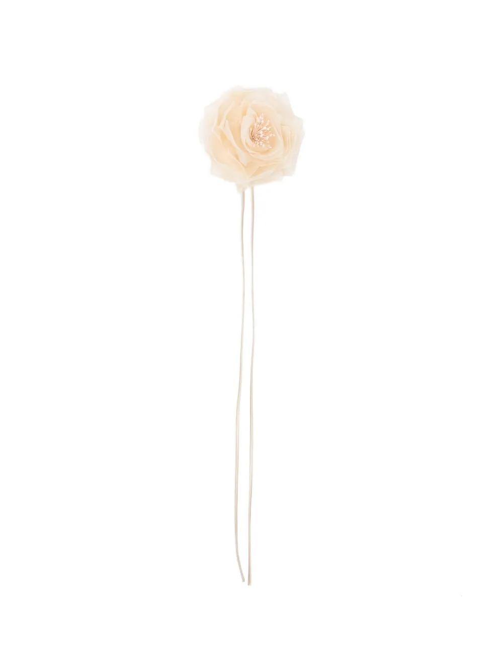 Max Mara Mxario flower brooches - Nude