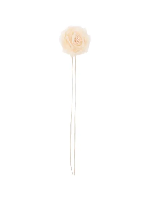 Max Mara Mxario flower brooches