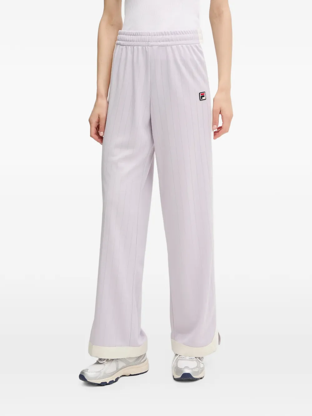 Fila Lorce pinstripe-pattern side-stripe track pants - Viola