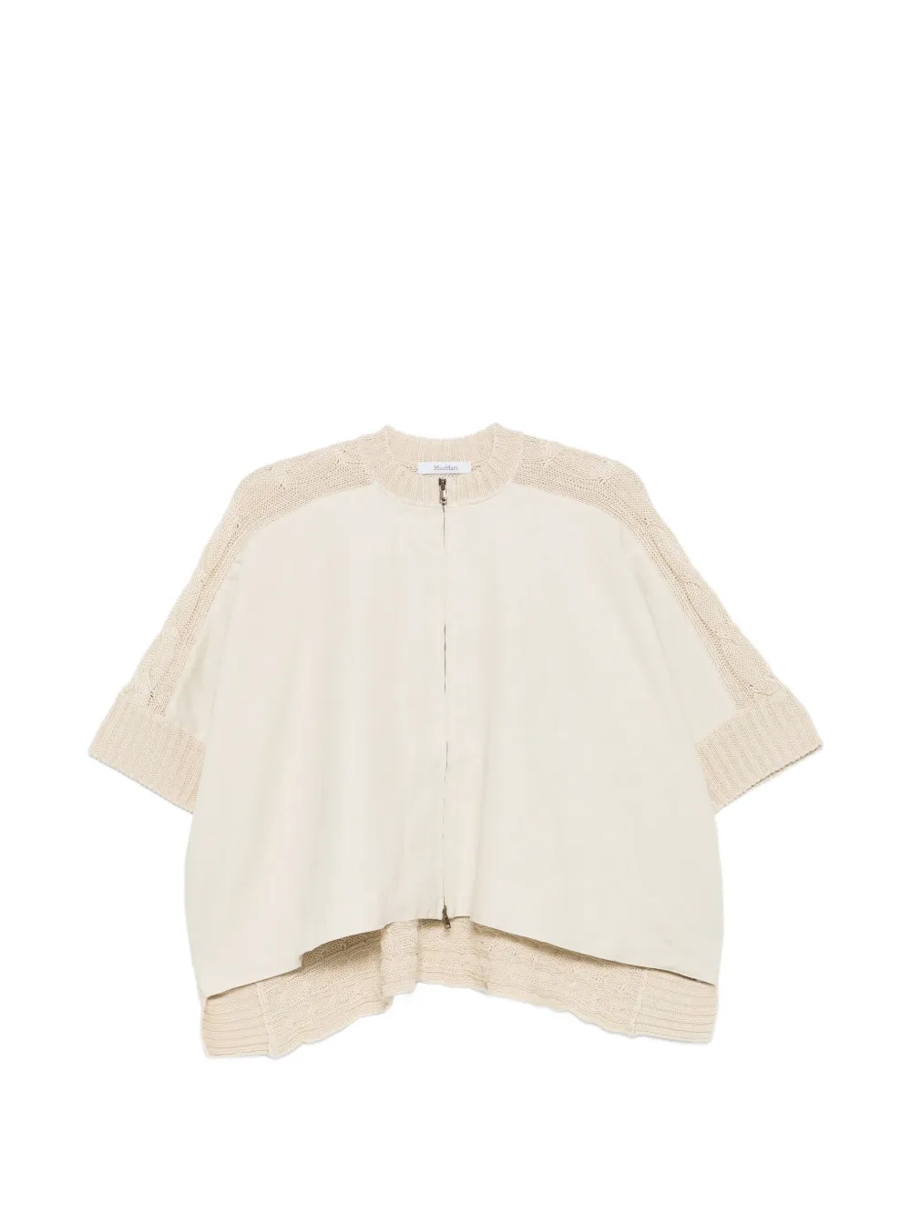 Max Mara Meresia cable-knit zip cardigan - Neutrals