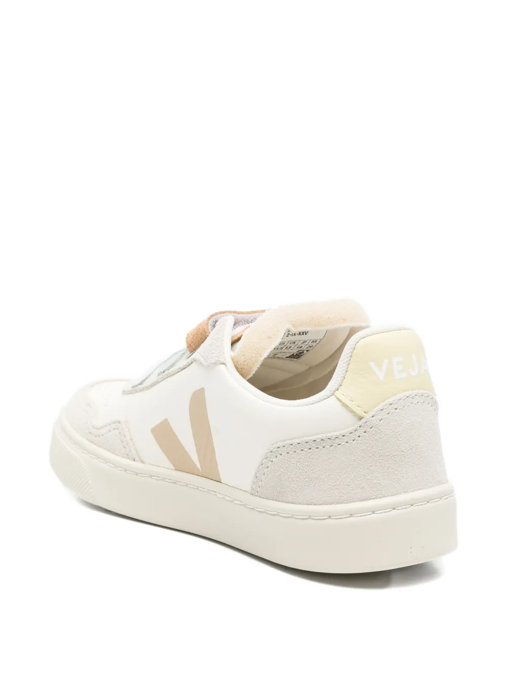 VEJA Kids V-90 multi strap sneakers Beige