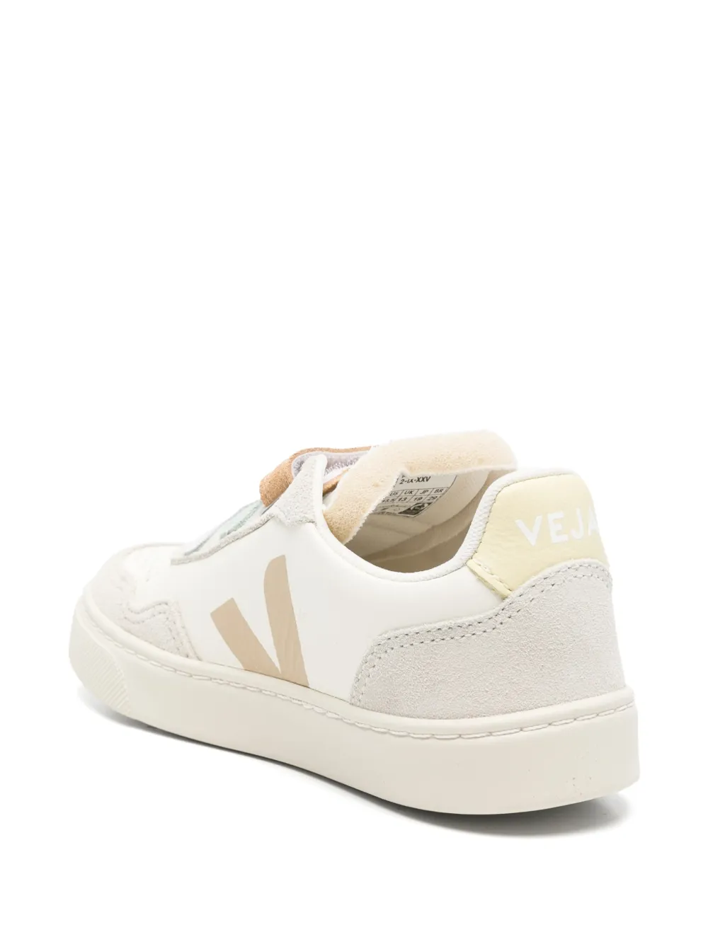  Veja Kids V-90 Multi Strap Sneakers - Neutrals 