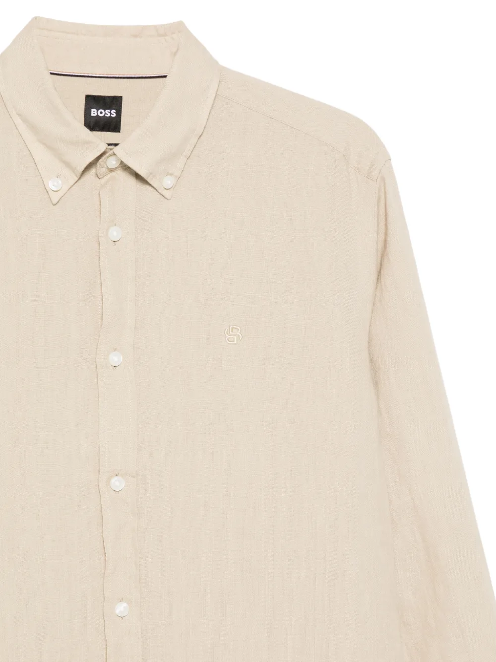 BOSS Overhemd Beige