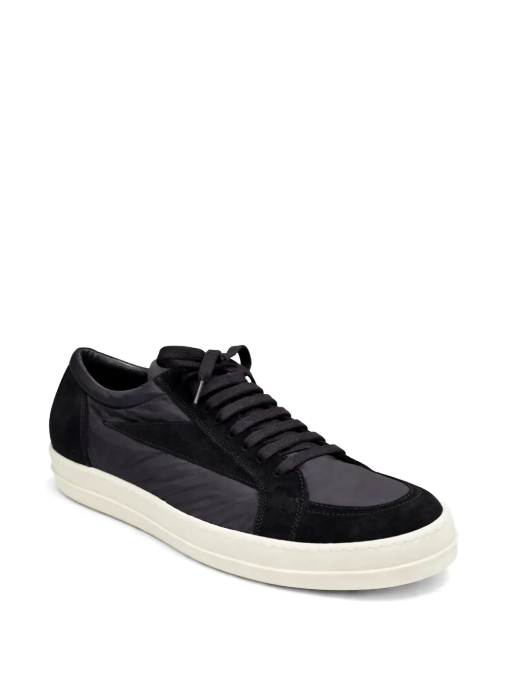 Rick Owens panelled low-top sneakers Zwart