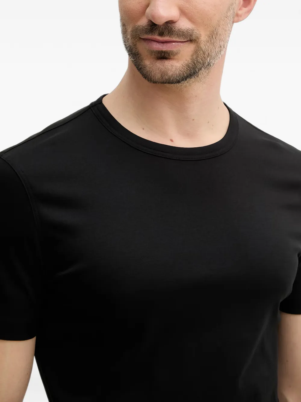 Mos Mosh Perry crew-neck T-shirt Zwart