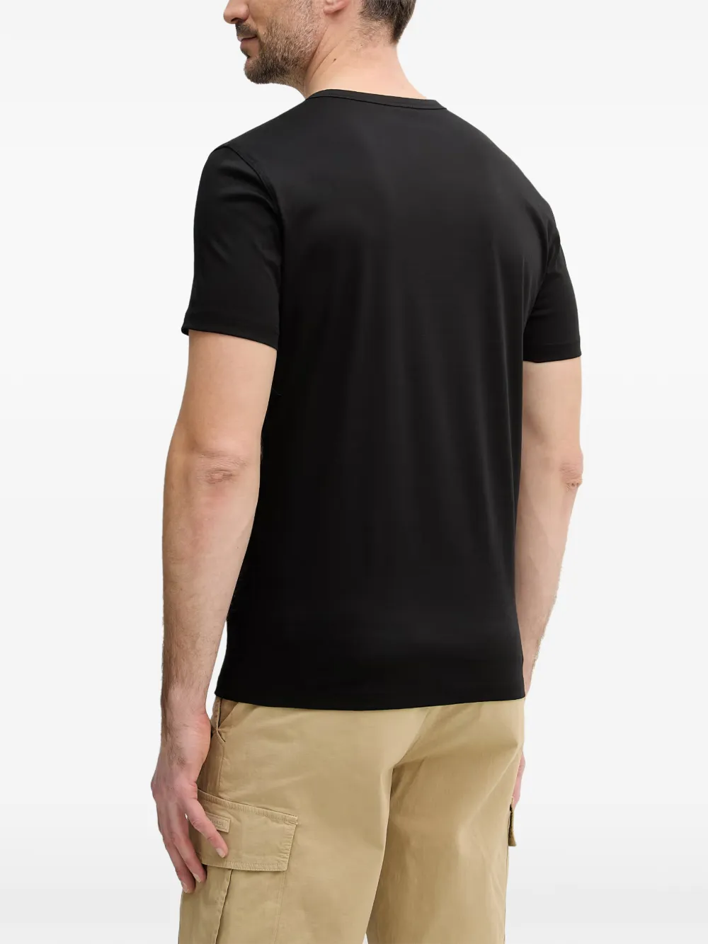Mos Mosh Perry crew-neck T-shirt Zwart