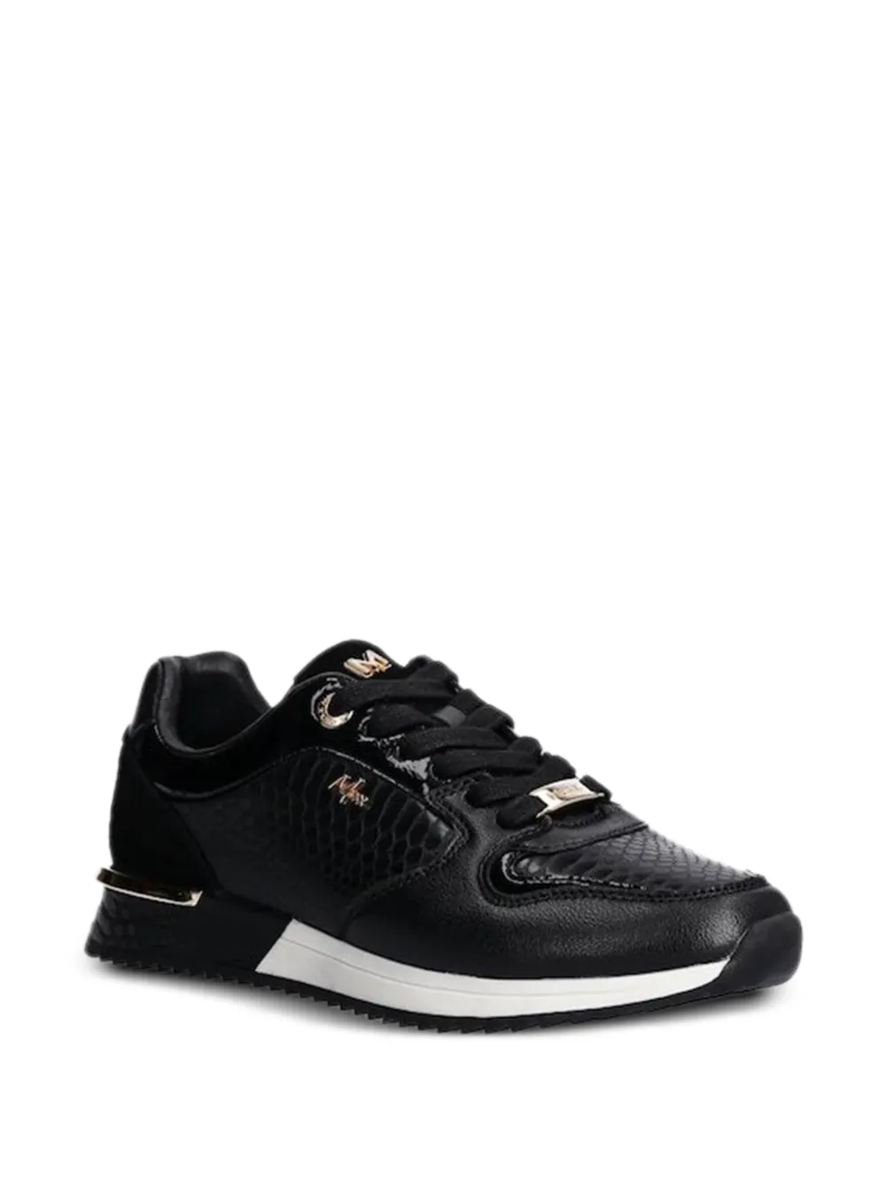  Mexx Zapatillas Con Efecto De Reptil - Negro 