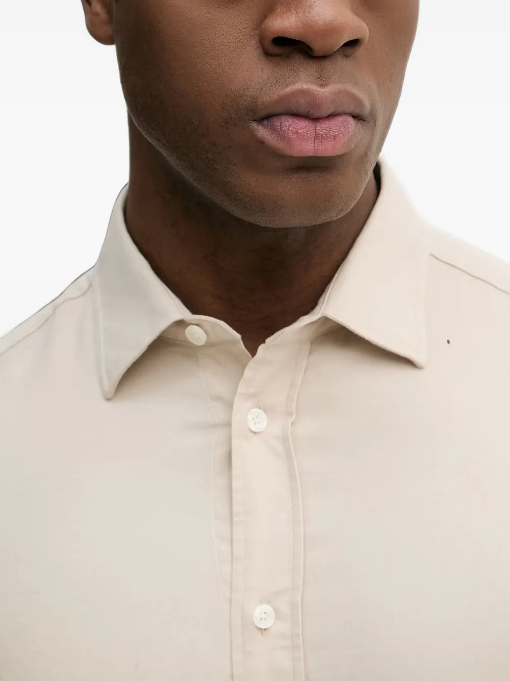 Mos Mosh Overhemd met knopen Beige