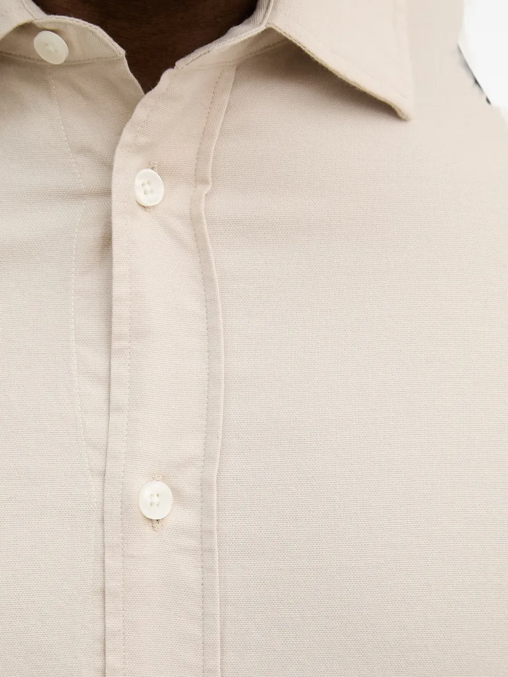 Mos Mosh Overhemd met knopen Beige