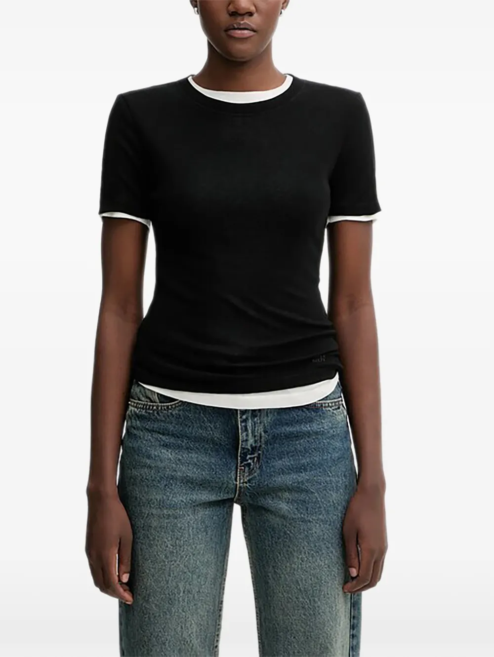 Miss Sixty layered T-shirt - Nero