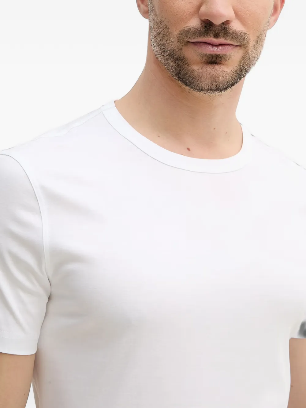 Mos Mosh T-shirt met logo Wit