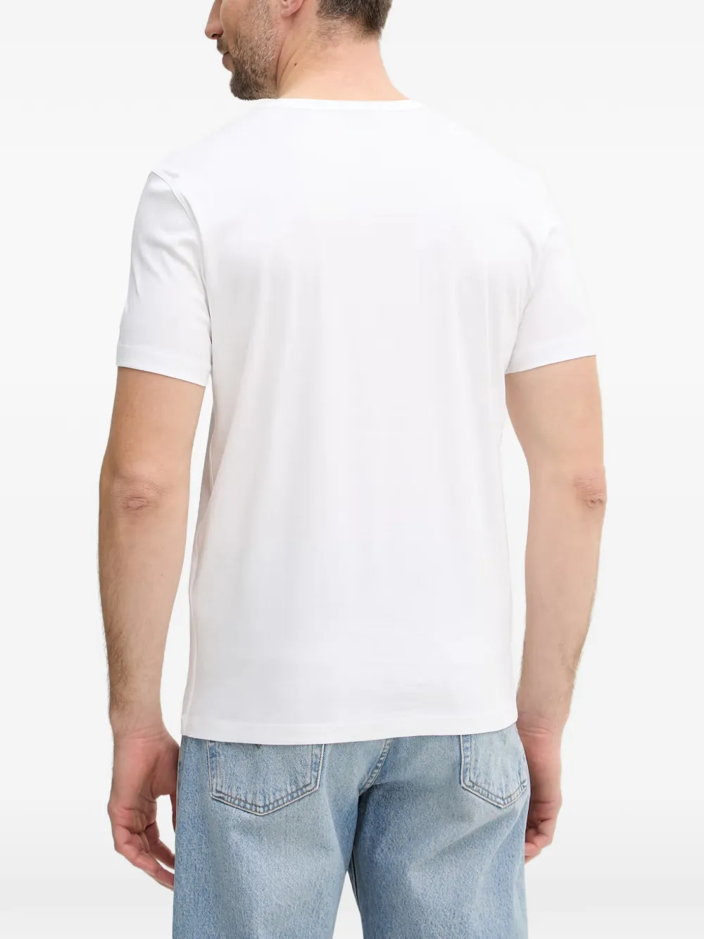 Mos Mosh T-shirt met logo Wit