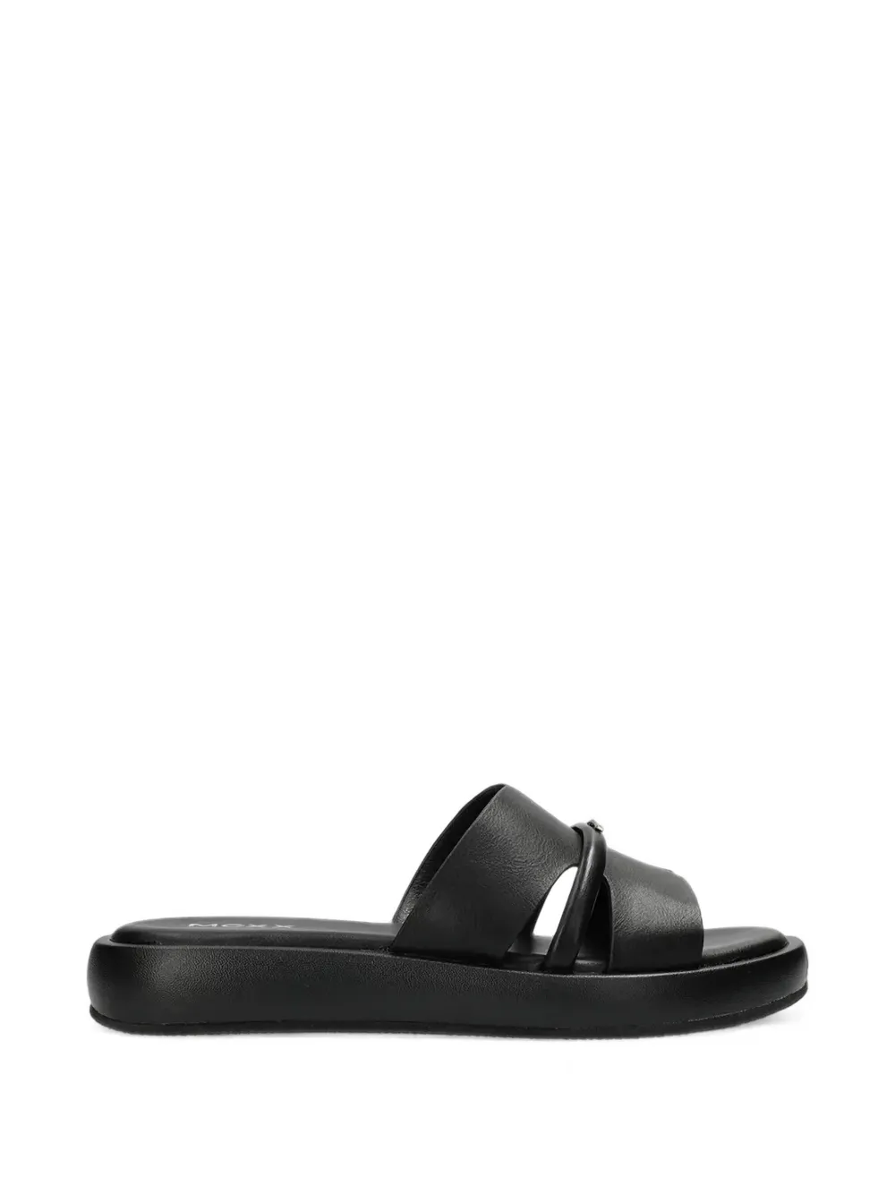 Mexx Lotus Ii Pacha Tubular-strap Slides In Black