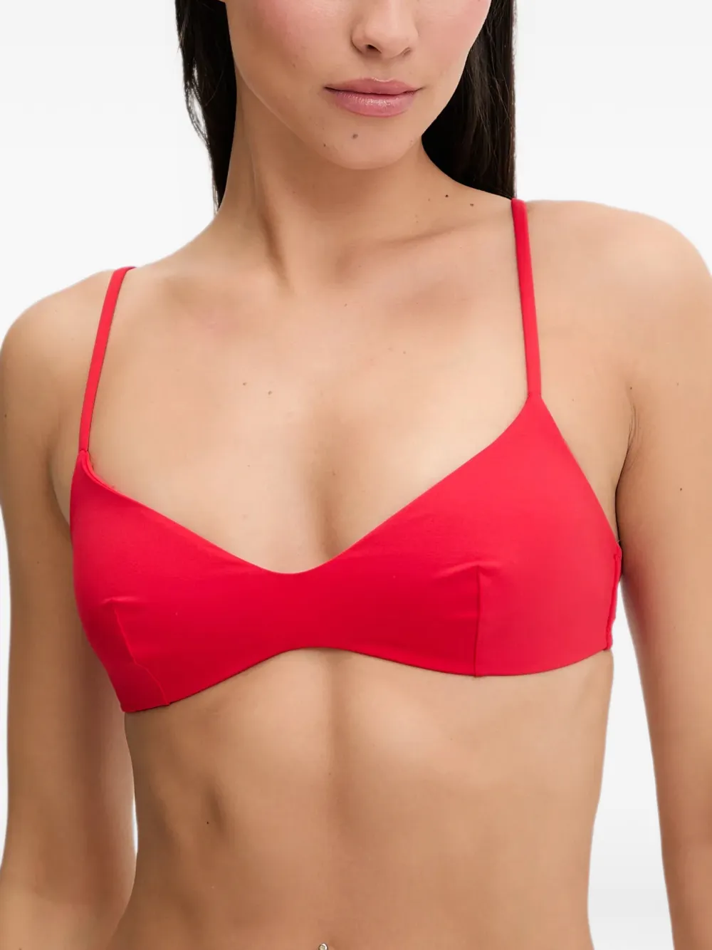 MC2 Saint Barth logo-clasp bikini top · XS
