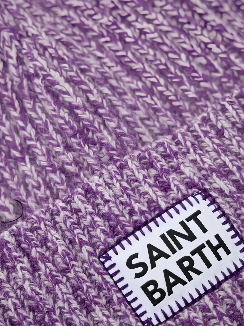 MC2 Saint Barth Muts met logo-label Paars