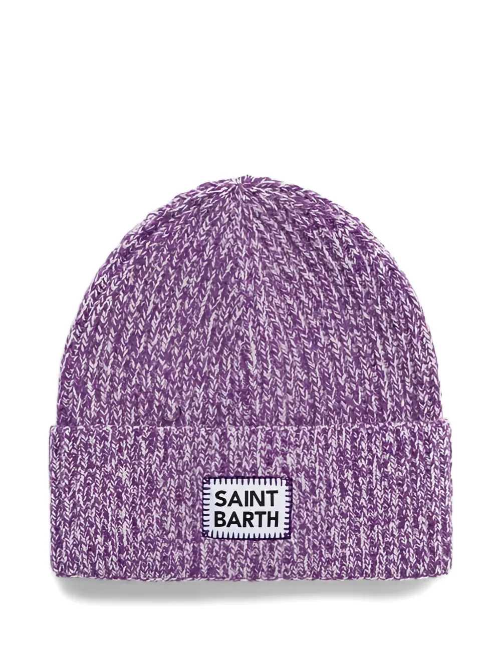 MC2 Saint Barth Muts met logo-label Paars
