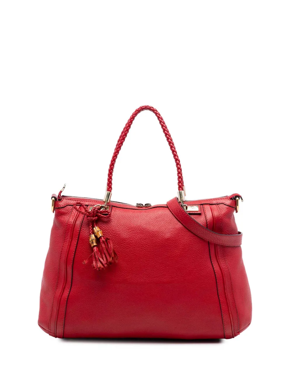 Gucci Pre-Owned 2016-2025 Calfskin Bella satchel - Rosso