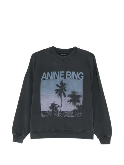 ANINE BING Miles washed grey sweatshirt